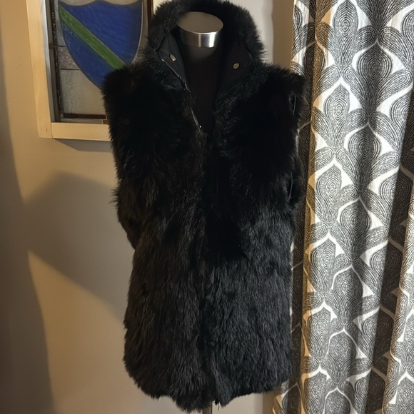 Andrew Marc Leather Jacket With Removable Fur Vest Lining- 2 Jackets in 1 - Picture 10 of 16